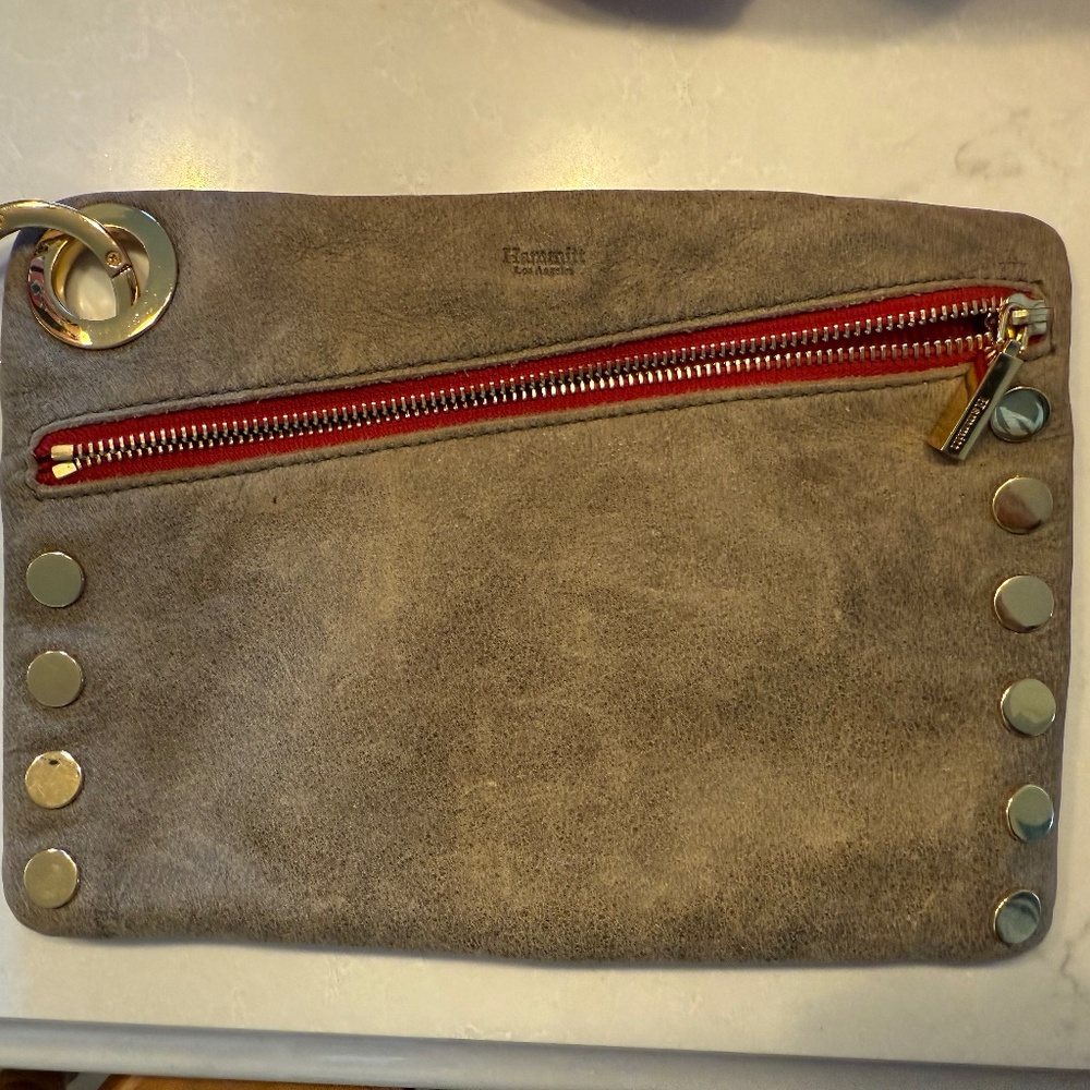 Hammit Gunmetal Leather handbag